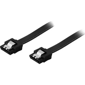 Deltaco SATA-1002 SATA cable 0.7 m SATA 7-pin Black