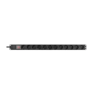 Deltaco GT-8512 power extension 12 AC outlet(s) Indoor Black
