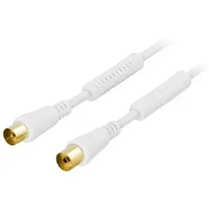 Коаксиальный кабель Deltaco AN-101 IEC 169-2 1 м Белый