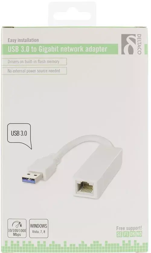 Tīkla karte Deltaco USB3-GIGA4 Photo 2
