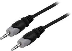 Deltaco MM-151 Audio Cable 3.5mm Male to 3.5mm Male 3 m Black