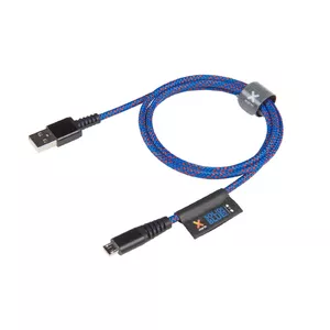 Xtorm Solid Blue USB kabelis 1 m USB 2.0 USB A Micro-USB B Zils