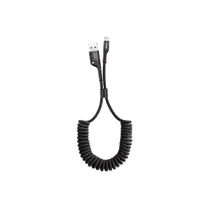 Baseus Spring-loaded cable Lightning 1m 2A (black)