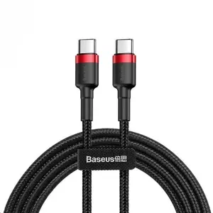 USB Cable Baseus Cafule 2m USB C Black Red