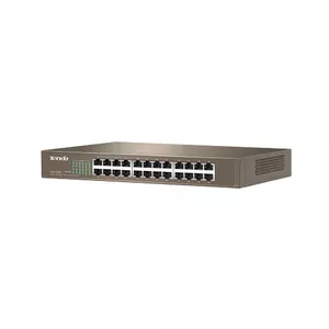 Tenda TEF1024D Unmanaged Fast Ethernet Network Switch with 24 RJ-45 Ports and Rack Mounting Support