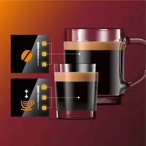 Adjust aroma strength and quantity via My Coffee Choice
