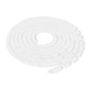 Kabeļu organizators QOLTEC Cable Eater 52258, balts, garums 10 m, max Ø 6 mm