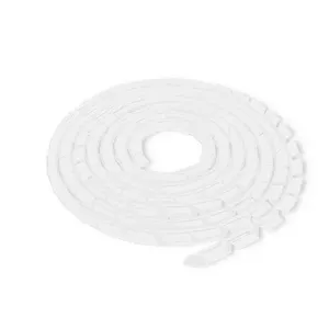 Органайзер для кабелей QOLTEC Cable Eater 16 мм (макс Ø 1,6 см), 10 м, белый
