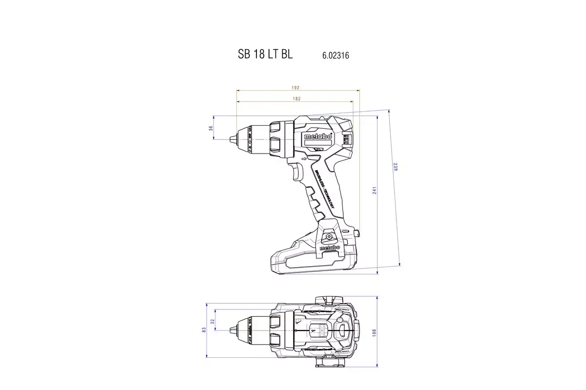 Дрель-шуруповерт Metabo SB 18 LT BL Photo 4