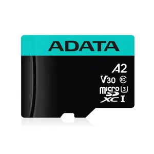 MicroSDXC memory card ADATA 128GB UHS‑I Premier Pro V30 U3 Class 10, 100/80 MB/s, waterproof, with SD adapter
