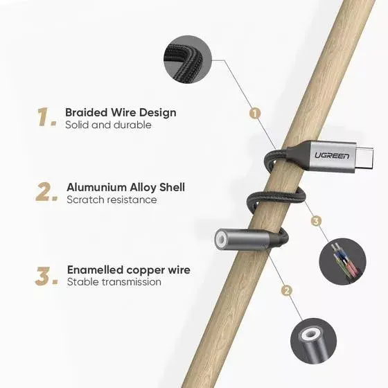 Mobile Phone Cable Ugreen 30632 Photo 3