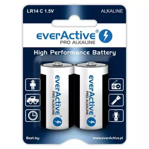 Alkaline batteries everActive Pro LR14 C 1.5V 8000 mAh — 2 pcs