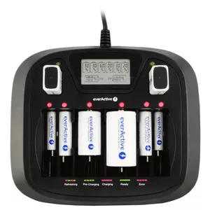 Battery charger everActive NC-900U Universal DC — charges AA, AAA, C, D, 9V, up to 6 cells, black