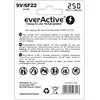 Uzlādējama 9V NiMH baterija everActive EVHRL22-250 Photo 2