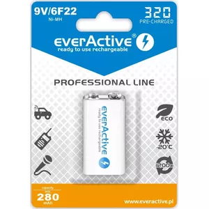 Rechargeable battery everActive EVHRL22-320 9V NiMH prismatic 8.4V, 55 g, 48.5 mm
