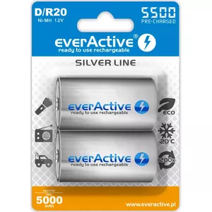 Rechargeable battery everActive EVHRL20-5500 D NiMH 1.2V 5500mAh, pack of 2