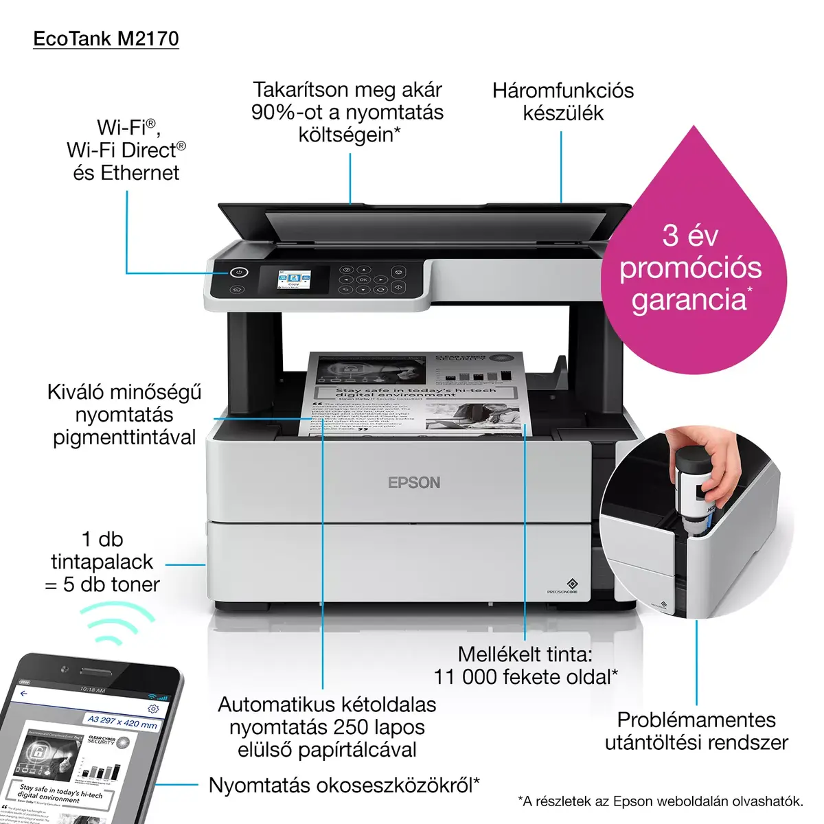 Multifunction Printer Epson EcoTank ET-M2170 Photo 14