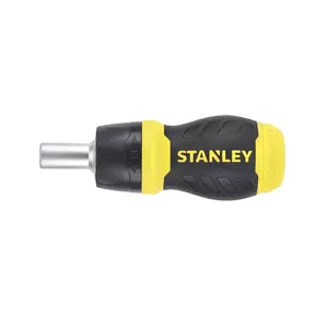 Screwdriver Stanley Stubby Multibit Ratcheting 0-66-358