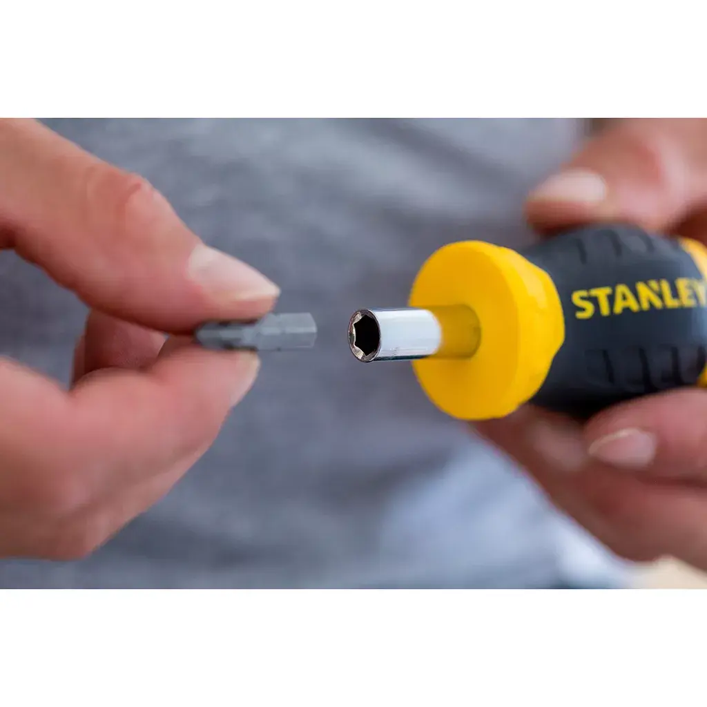Screwdriver Stanley Stubby Multibit Ratcheting 0-66-358 Photo 4