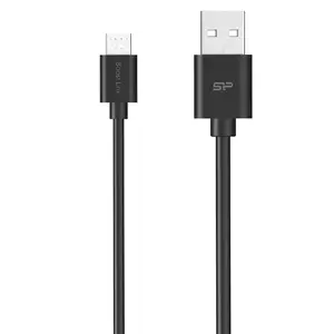 Кабель USB 2.0 Silicon Power LK10AB — USB A на Micro‑USB B, 1 м, чёрный