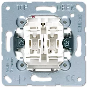 Модуль выключателя JUNG 505 U 1P, 1-полюсный 10 A, 250 V — металлик белый