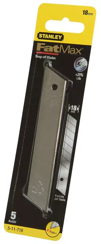 STANLEY FATMAX 18 mm Snap-Off Knife Blades Photo 4