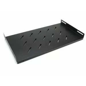 Fixed 19" Rack Shelf FS-55BL, black, 550 mm depth