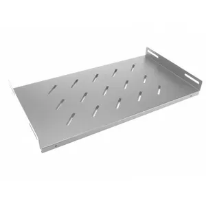 Fixed 19" Rack Shelf FS-50GR, 500 mm Depth, Grey, for 19-inch Server Cabinets