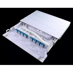 Optical fiber distribution box ODF Teleskopic FO-ODF-96T-SET 96 fibers LC/PC single-mode with 0.9 mm pigtails