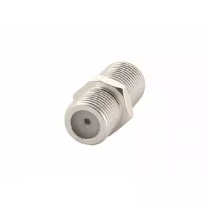F-female to F-female coaxial adapter AD-FF — inline connector for TV/SAT cables