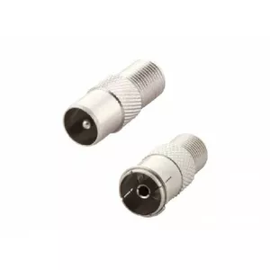 F-female to ANT-male adapter AD-FA-M — coaxial TV connector adapter for F to ANT