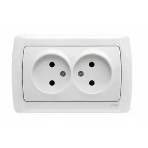 Двойная электрорасп socket Carmen 9056 1055 — двойная настенная розетка