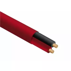 Ugunsdrošības kabelis PRO BASE PB-1x2x0.8 Sarkans 100 m — vienvadi 2,0 mm², vada diametrs 0,8 mm