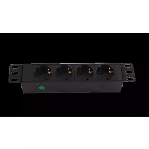 Barošanas sadales bloks 1U PDU-10-4-SW 10 collu ar 4 kontaktligzdām