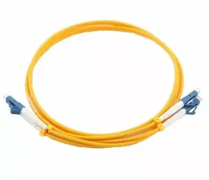 Optical patch cable LC‑LC 90° duplex singlemode 1 m