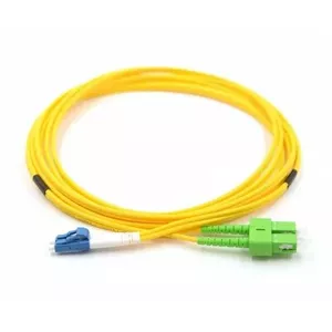 Optical patch cable SC/APC to LC/UPC duplex singlemode 2 m
