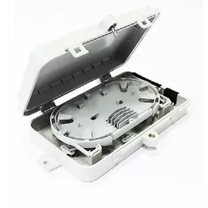 Оптический распределительный бокс TBX-8-4F-4SX от Plastmasas — корпус для сплайс/патч, 4 оптических волокна, 4 порта SC simplex