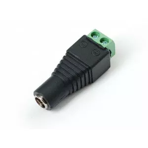 DC power socket terminal screws PC female 5.5/2.1mm AD-DC-F — panel-mounted PCB connector