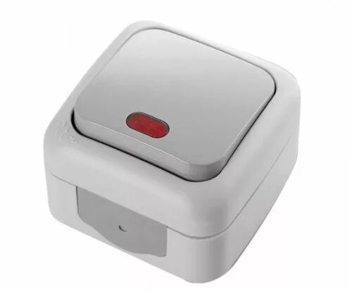 Elektriskais slēdzis Mitrum IP54 vienpolu indikators