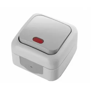 Elektriskais slēdzis Mitrum IP54 vienpolu indikators modelis 9055 5519, aizsardzība IP54