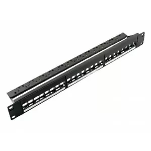 Komutācijas panelis CAT5/ CAT6 19' 24 porti tukšs (Patch panel)