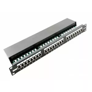 Patch panel NORDMARK 11324126F — 24 ports, CAT6/CAT5e compatible, STP/FTP