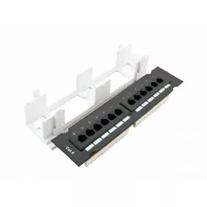 Patch panel NORDMARK 11624-12 CAT6 UTP 12 ports, keystone RJ45, 1U