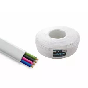 Telephone flat cable PBT-4, 4 copper conductors, 250 m length