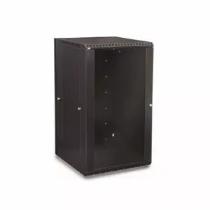 Настенный 15U 19" шкаф-стойка 600x600x768 мм черный – W15-60x60-BL