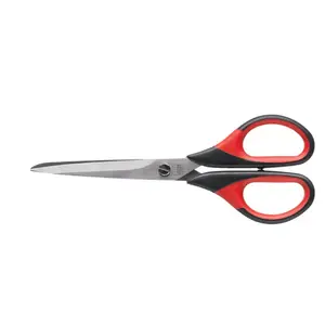 Scissors Erdi D821-160 stationery/craft scissors, straight cut, 160 mm, single piece, black/red