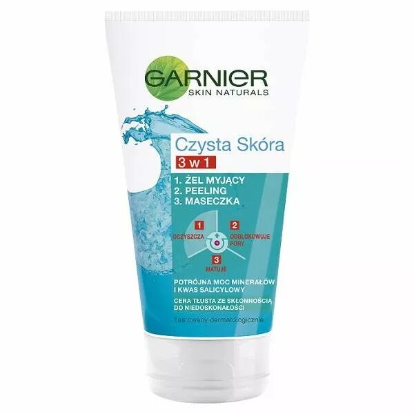 Sejas skrubjveida gels GARNIER Czysta Skóra