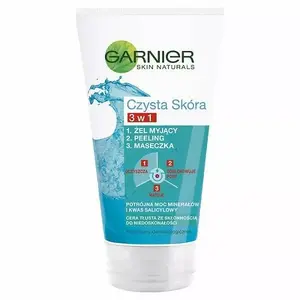 Гель-пилинг для лица GARNIER Czysta Skóra 3w1 для женщин 150 мл