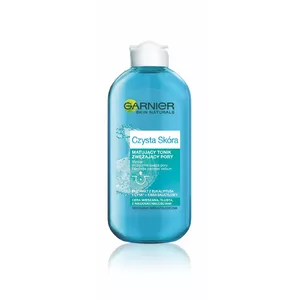Toner GARNIER Czysta Skóra 200 ml — astringent cleansing solution for oily and acne-prone skin