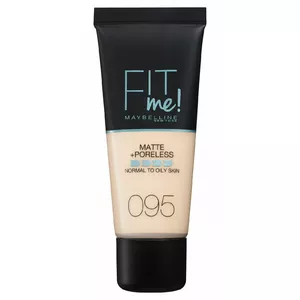 Liquid foundation Maybelline Fit Me Matte & Poreless shade Fair Porcelain (95), matte finish